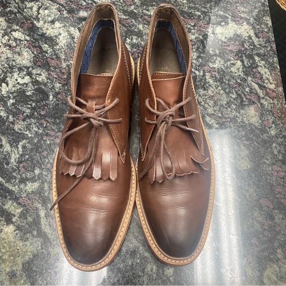 Penguin Size 10 Birdies Brown Chukka Boots with Kiltie Fringe - Picture 1 of 6